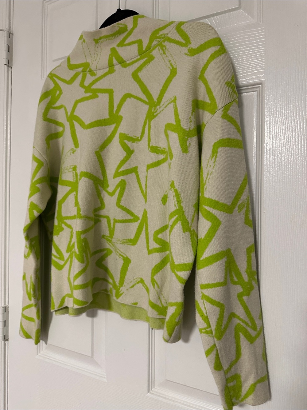 Anthropologie Maeve Carys Sweater, Tan/Green, Size Medium/M